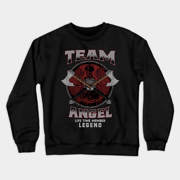 Angel - Life Time Member Legend Crewneck Sweatshirt by Stacy Peters Art